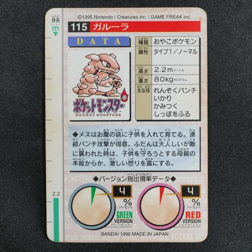 red Kangaskhan reverse