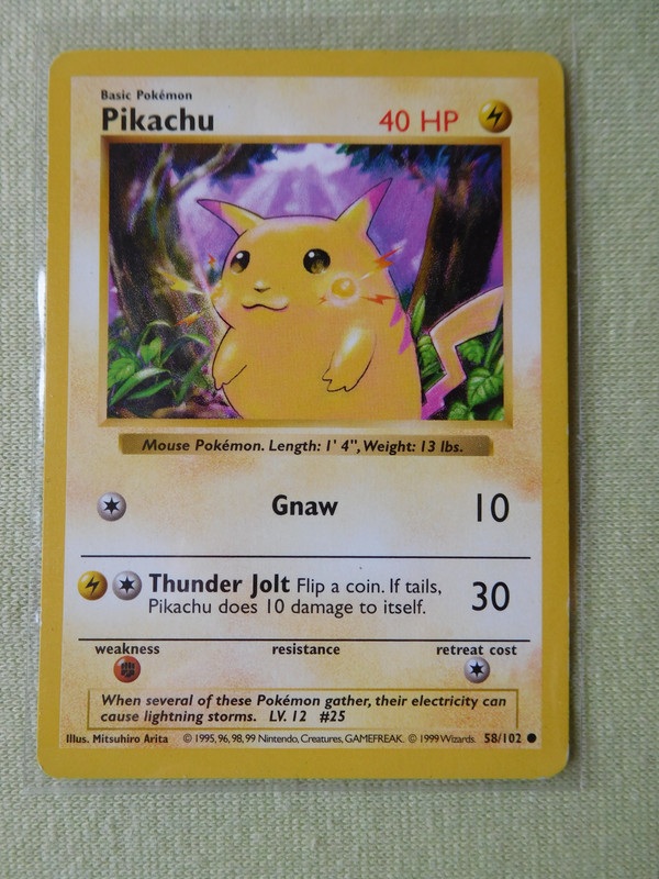 Yellow-cheeked Shadowless Pikachu reference image; demo-pack origin is not established