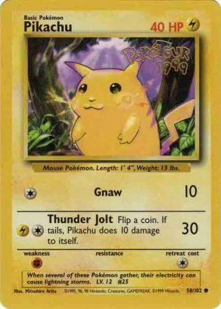 Pokétour 1999 stamp front or recorded specimen detail