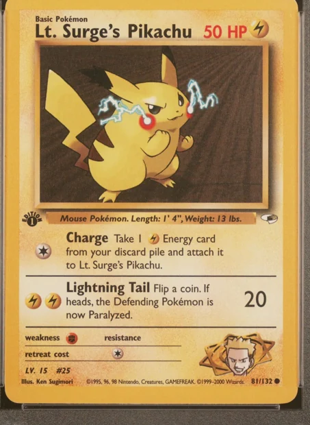 Gym Heroes · 1st 81/132 front or recorded specimen detail
