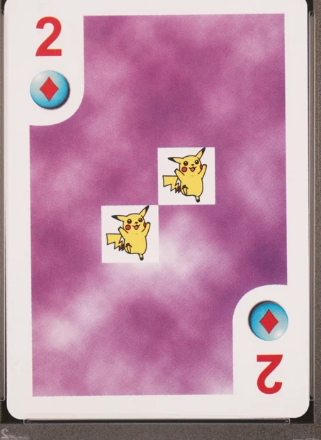 Bicycle playing cards front or recorded specimen detail