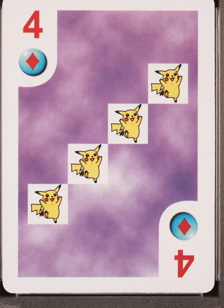 Bicycle playing cards front or recorded specimen detail