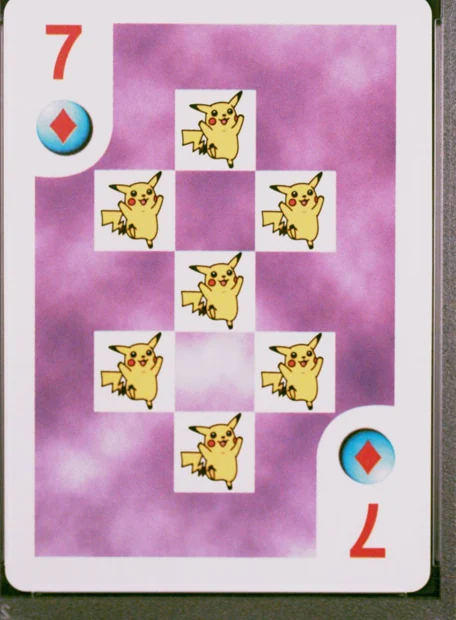 Bicycle playing cards front or recorded specimen detail